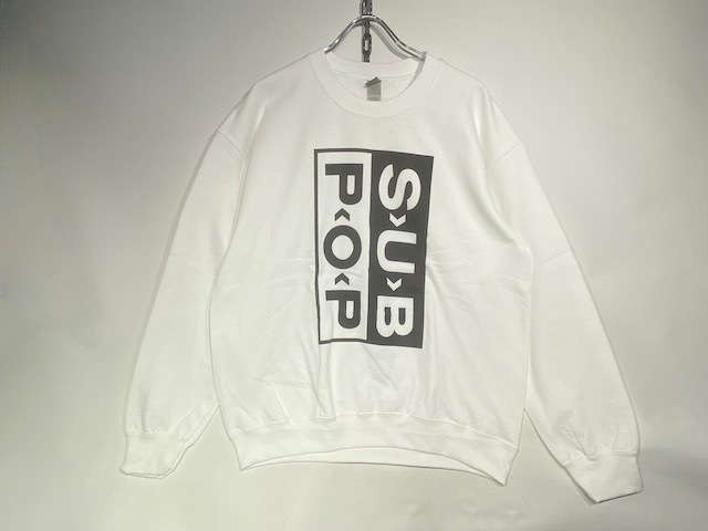 MUSICSUB POP LOGO SWEAT -WHITE-