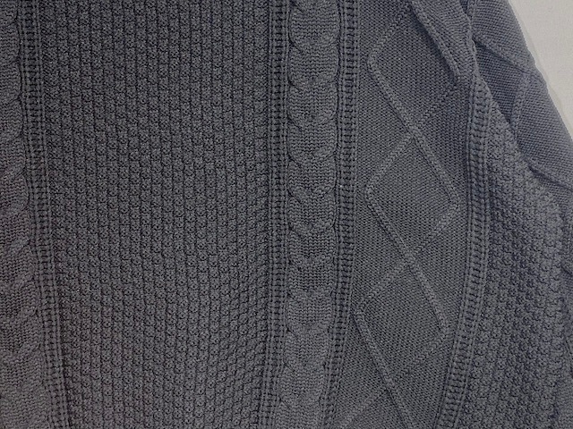 PLESICRELUX CABLE KNIT -BLACK- AK221359