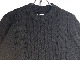 PLESICRELUX CABLE KNIT -BLACK- AK221359