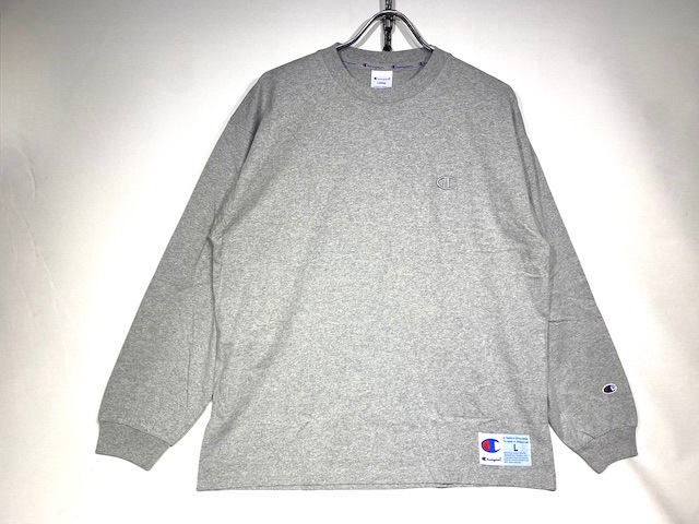 CHAMPION ACTION STYLE LS T SHIRT -OX GREY- C3-V414