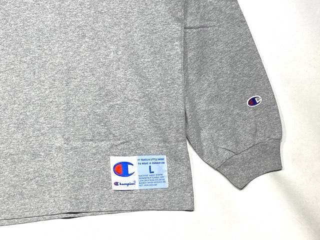 CHAMPION ACTION STYLE LS T SHIRT -OX GREY- C3-V414