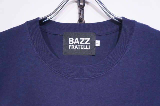 BAZZ FRATELLISTUDS POCKET TEE -NAVY-