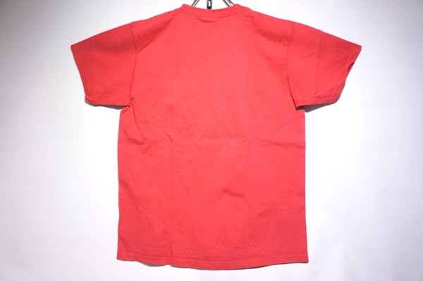GOOD WEAR JAPAN CUSTOM OVER DYE SS CREW NECK POCKET TEE -CRANBERRY-