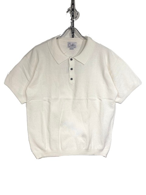 GYM MASTER COTTON KNIT POLO -WHITE- G121735