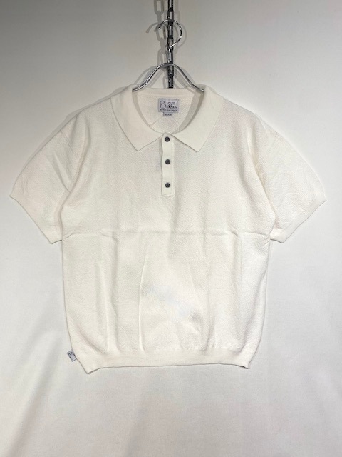 GYM MASTER COTTON KNIT POLO -WHITE- G121735