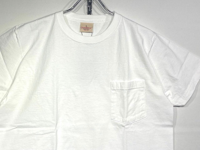 GOOD WEAR JAPAN CUSTOM SS CREW NECK POCKET TEE -WHITE-