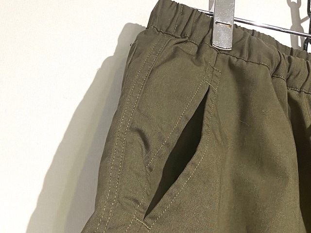 ARMY TWILLCOTTON POLYESTER PLAIN CARGO SHORTS -OLIVE- AM-2315007-