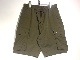 ARMY TWILLCOTTON POLYESTER PLAIN CARGO SHORTS -OLIVE- AM-2315007-