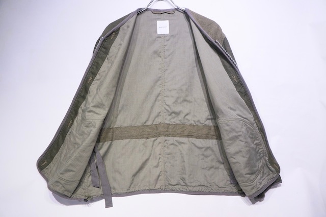 SAGE DE CRET WORK PANEL CARDIGAN -OLIVE- 31-20-3187-390