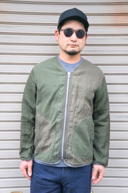 SAGE DE CRET WORK PANEL CARDIGAN -OLIVE- 31-20-3187-390