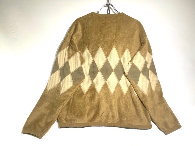 BURLAP OUTFITTERARGYLE FLEECE CARDIGAN -COYOTE- BO010162