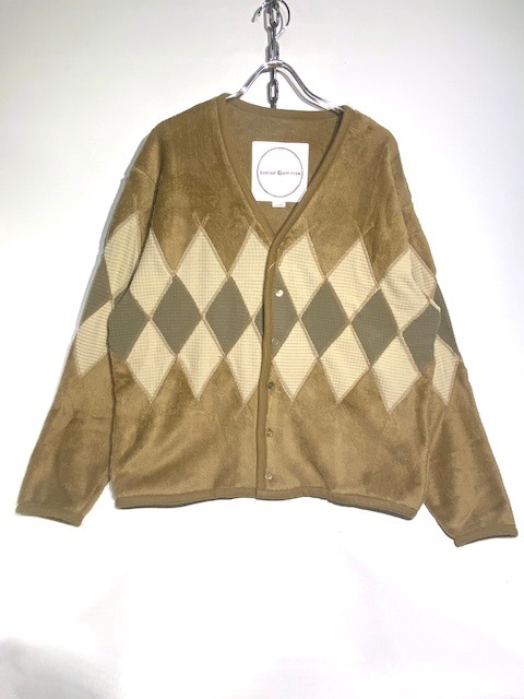 BURLAP OUTFITTERARGYLE FLEECE CARDIGAN -COYOTE- BO010162