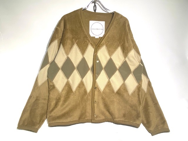 BURLAP OUTFITTERARGYLE FLEECE CARDIGAN -COYOTE- BO010162