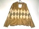 BURLAP OUTFITTERARGYLE FLEECE CARDIGAN -COYOTE- BO010162
