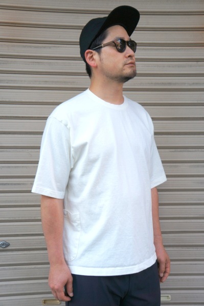 BAZZ FRATELLI BAZZ W POCKET RELAX TEE  -WHITE-