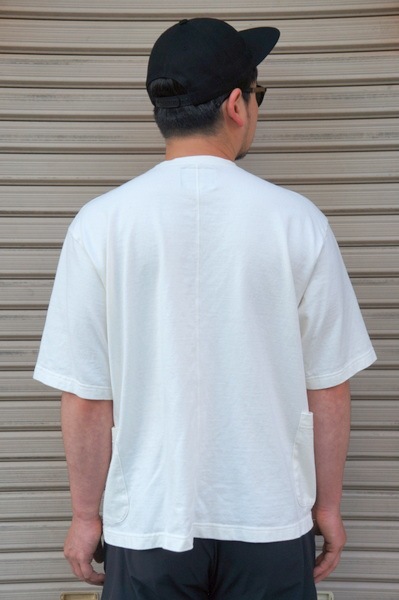 BAZZ FRATELLI BAZZ W POCKET RELAX TEE  -WHITE-