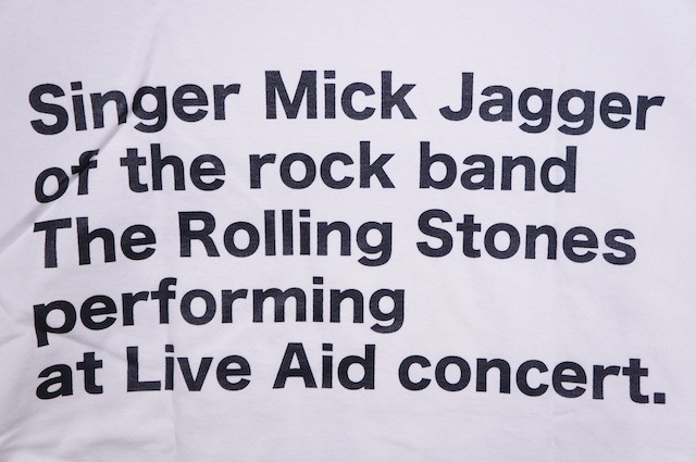 SCREEN STARS LIFE TEE MICK JAGGER -WHITE-