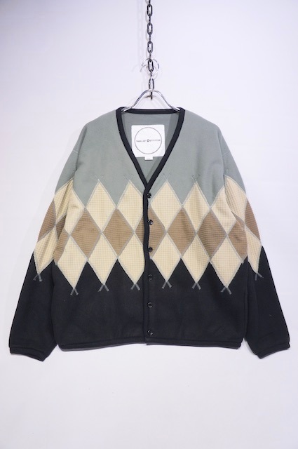 BURLAP OUTFITTERARGYLE FLEECE CARDIGAN -FOLIAGE BLACK- BO030031