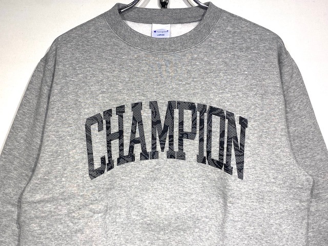 CHAMPION CREW NECK SWEAT SHIRTS -OXFORD GREY- C3-V009