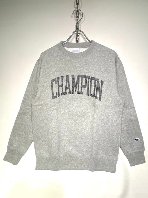 CHAMPION CREW NECK SWEAT SHIRTS -OXFORD GREY- C3-V009