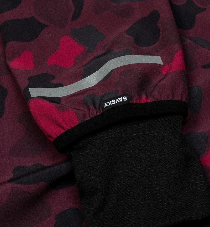 SAYSKY セイスカイ Camo Pace Jacket ランニングジャケット RED DUCK