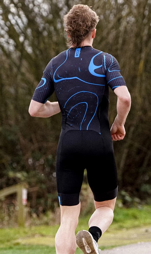 HUUB トライアスロンウェア HUUB CORE Quarterly トライアスロンスーツ Black/Blue メンズ or