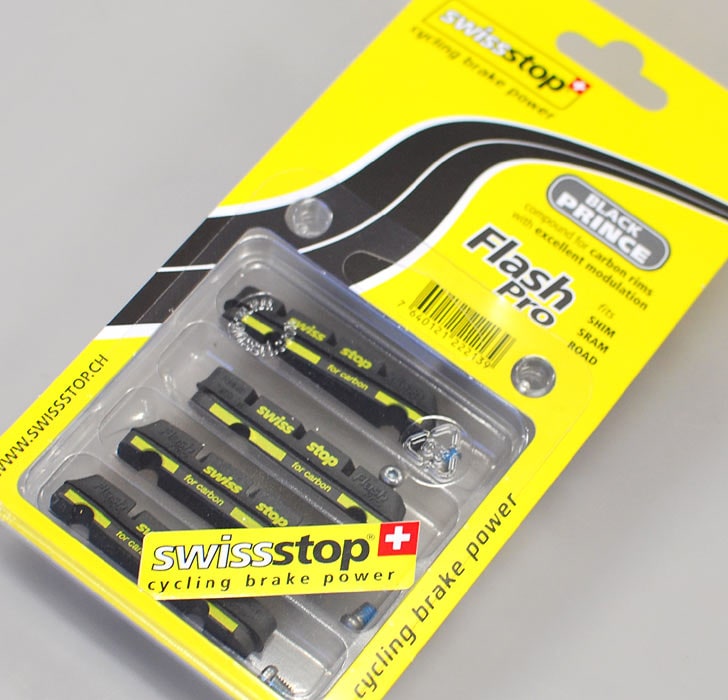 Swiss Stop BLACK PRINCE FLASH PRO　8個 スイスストップ ブレーキシュー SwissStop FLASH Pro Black Prince