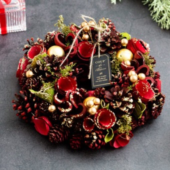 天然素材クリスマスリース