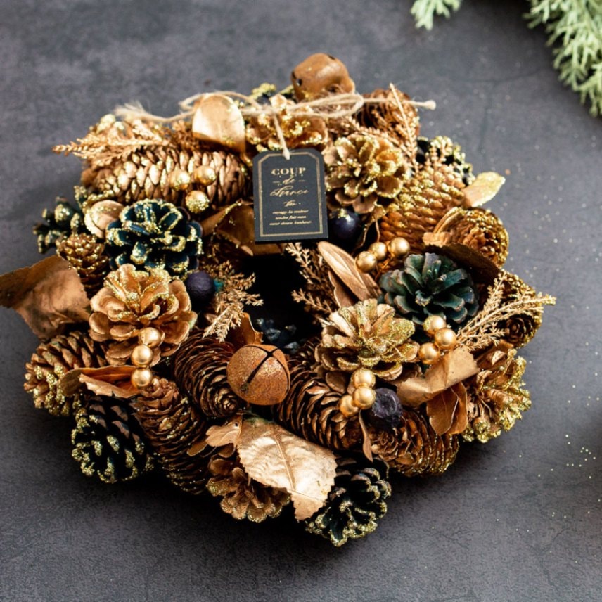 天然素材クリスマスリース