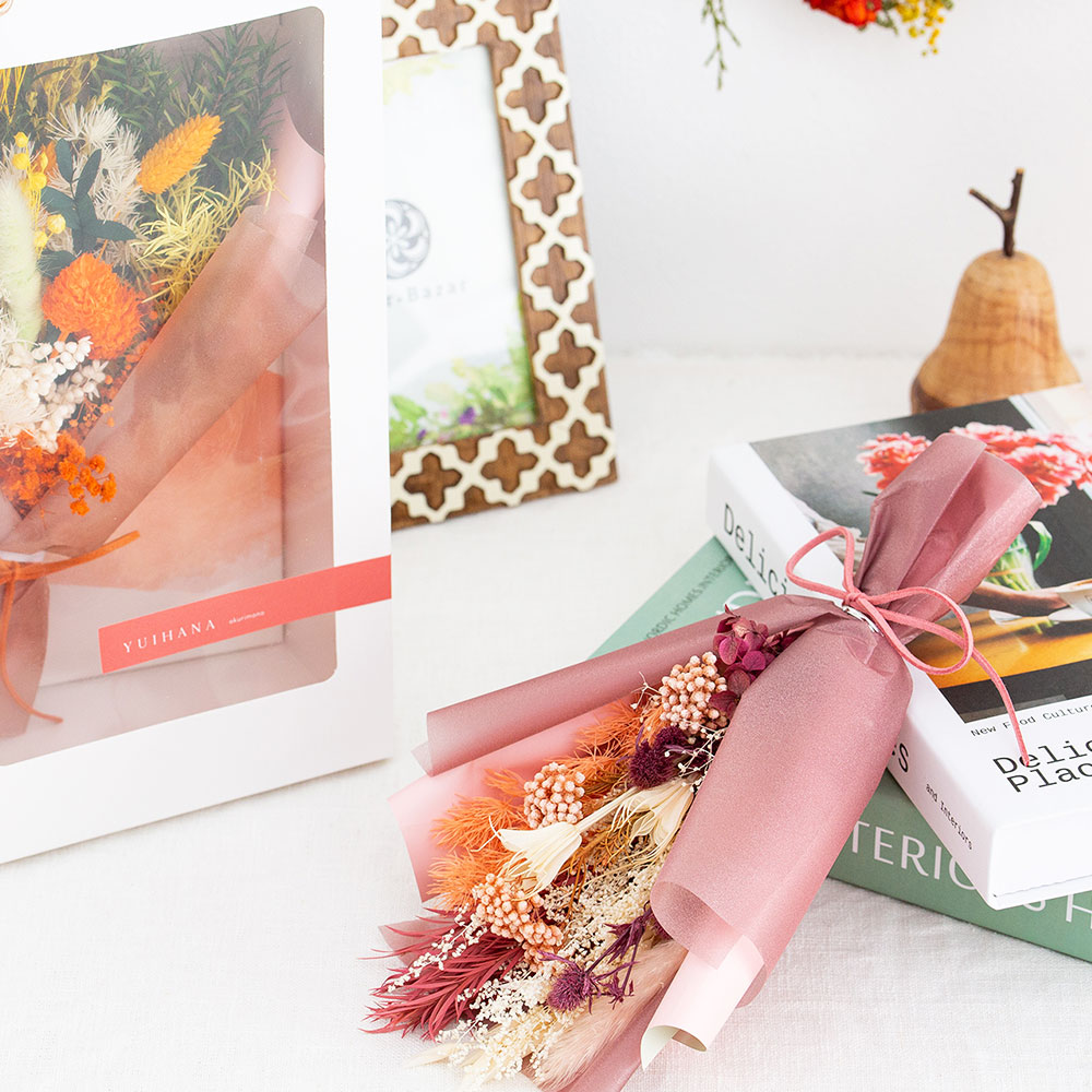 ドライフラワーの花束