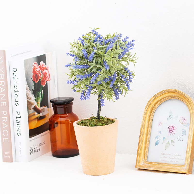 ラベンダー トピアリー フェイクグリーン