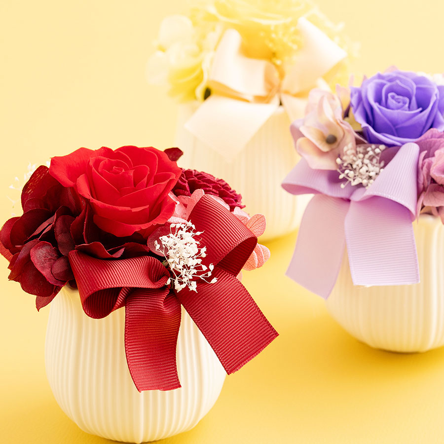 明るく元気なお花を大切な人に プリザーブドフラワー サンティ