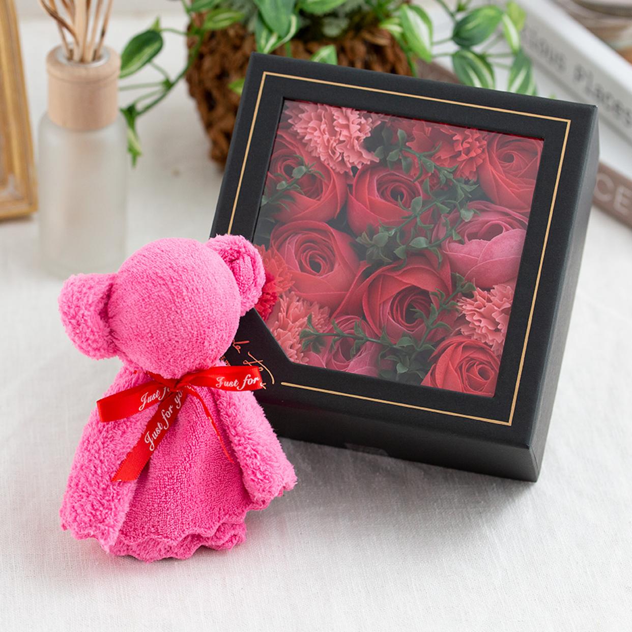 お風呂を楽しむフレグランスフラワー 幸運のタオルベア付