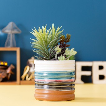 フェイクグリーン 多肉寄せ植えミニアレンジポット
