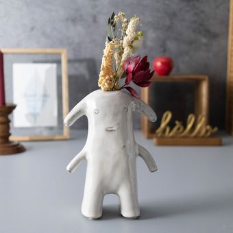 Kobito Base WHO 小人 顔付きフラワーベース