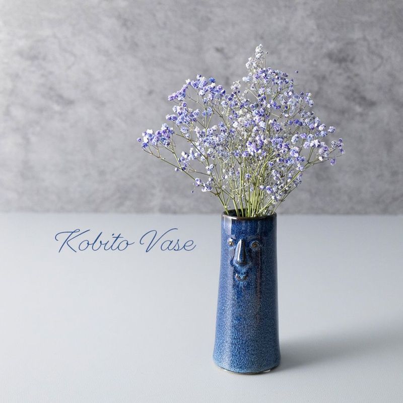 【Kobito Vase 　Hello (M)】小人 顔付きフラワーベース 花瓶