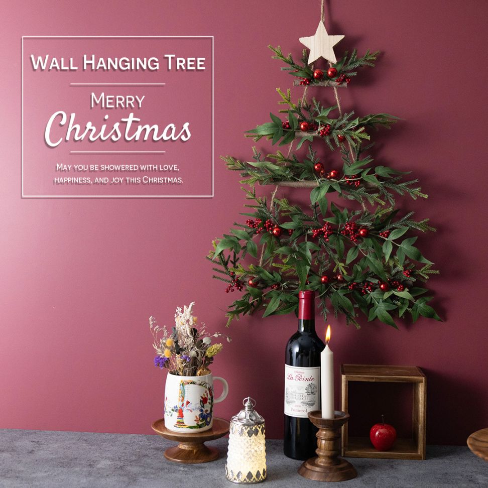 【壁掛けツリー】 ウォールハンギング クリスマスツリー