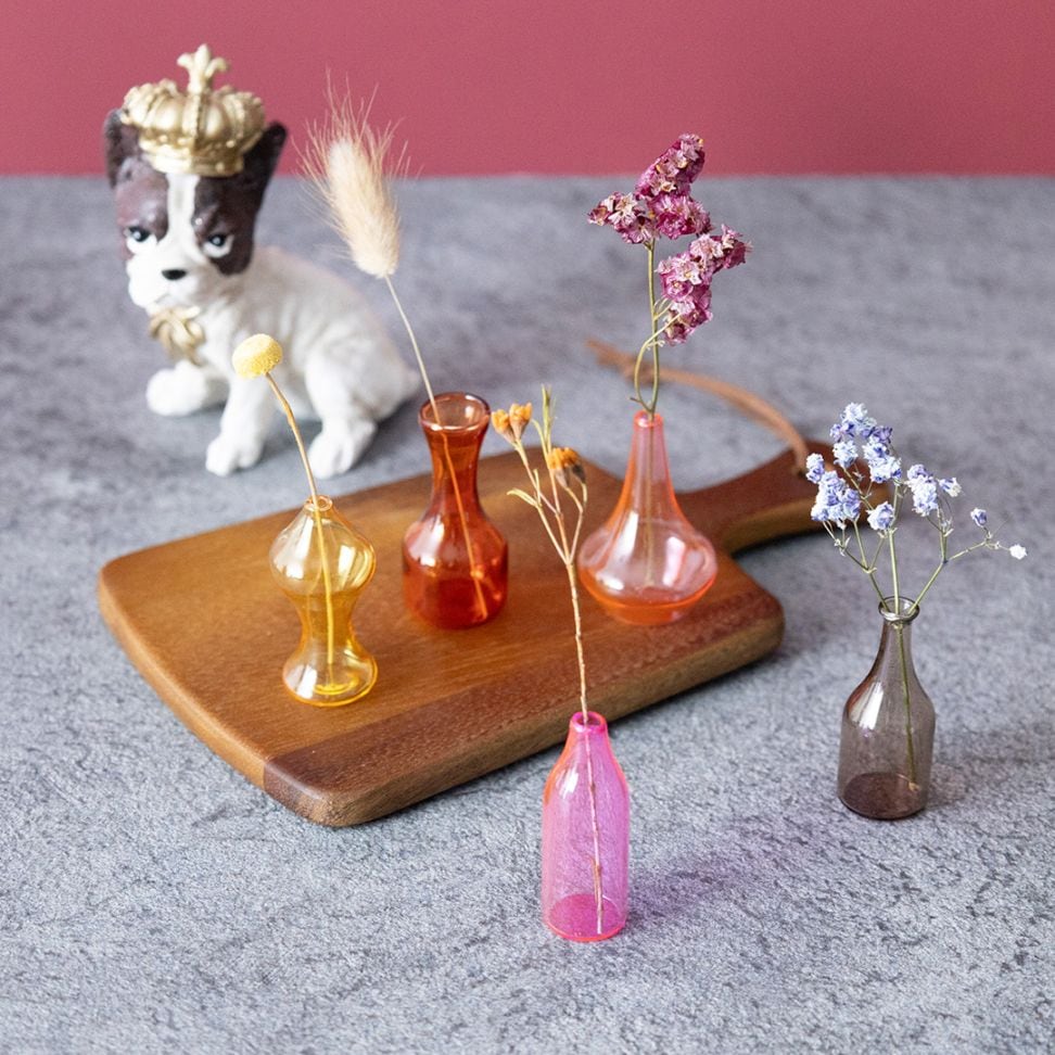 ガラスミニベース 5本セット【送料別：おまとめ購入におすすめ】