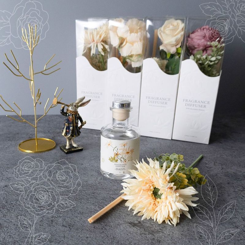 【FRAGRANCE DIFFUSER  DECO FLOWERS】フレグランス ディフューザー  デコ フラワー