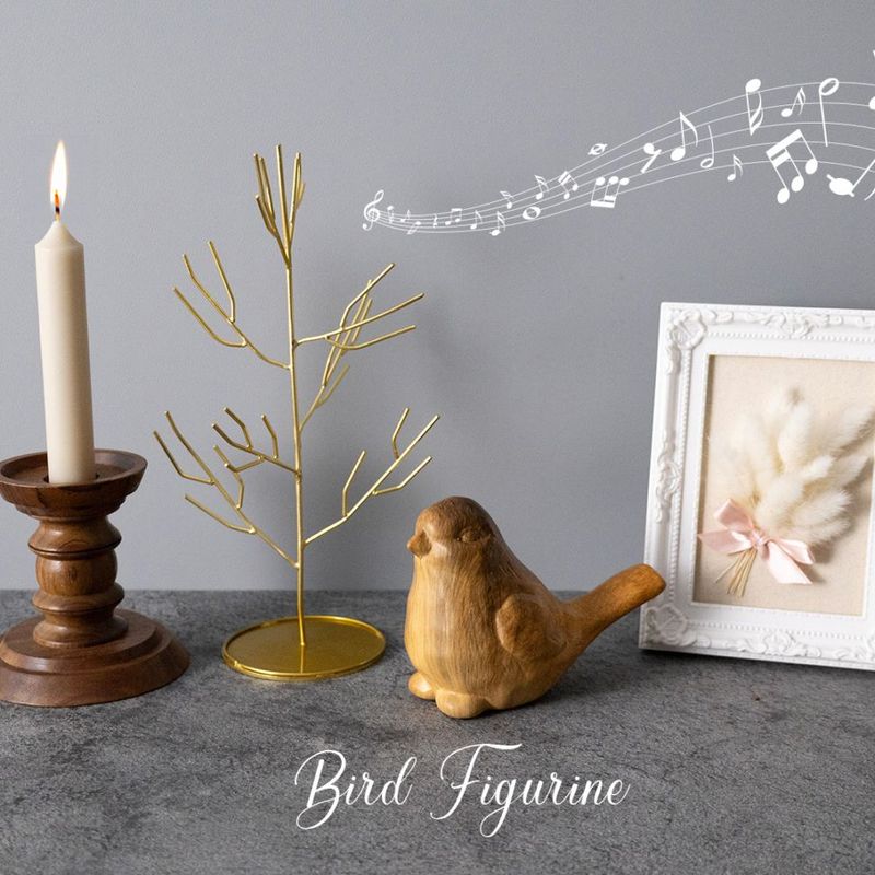 【Wood grain Object Bird】ウッドグレイン オブジェ バード