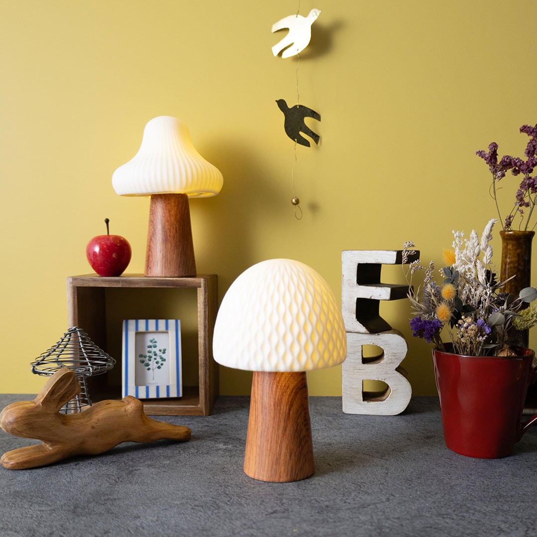 【LUMO Ceramic Light  -Mashroom-】ルーモ セラミックライト　-マッシュルーム-