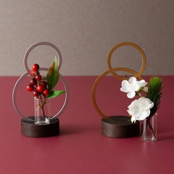 良縁を結び、福を呼ぶ“円”の一輪挿し 【芽吹き まる】
