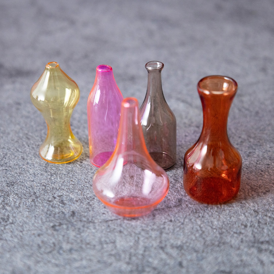 ガラスミニベース 5本セット【送料別：おまとめ購入におすすめ】