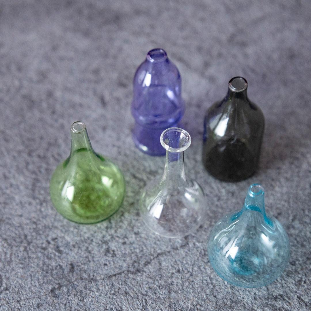 ガラスミニベース 5本セット【送料別：おまとめ購入におすすめ】