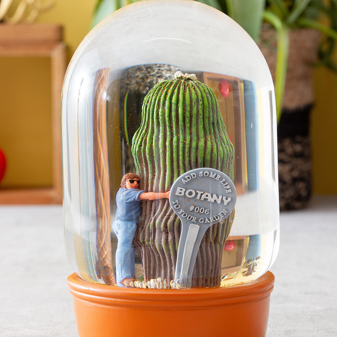 【PLANTS WATER GLOBE】プランツ ウォーター グローブ  カクタス ウィズ メン