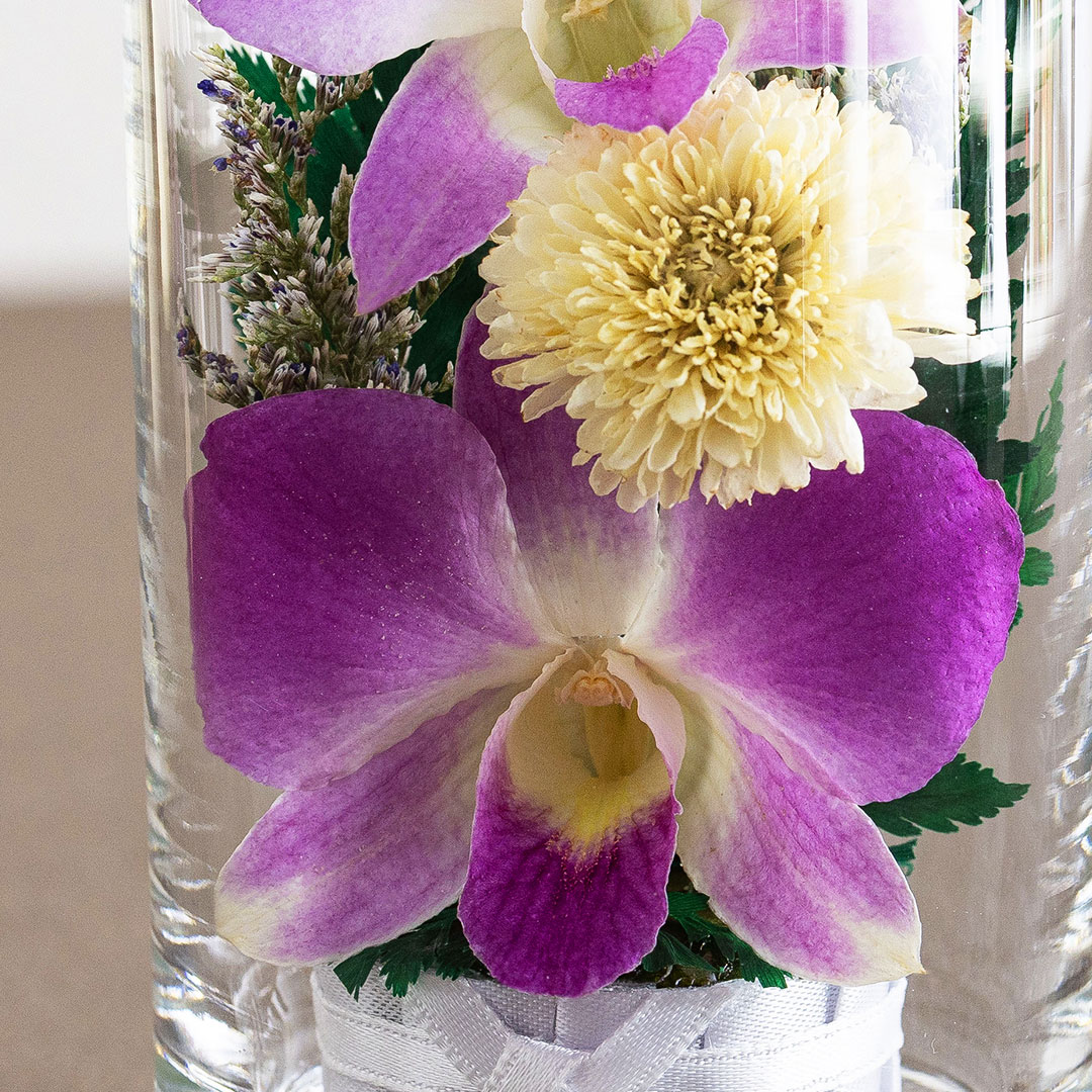 お供え グラスフラワー 虹の橋を渡るペットに お線香付