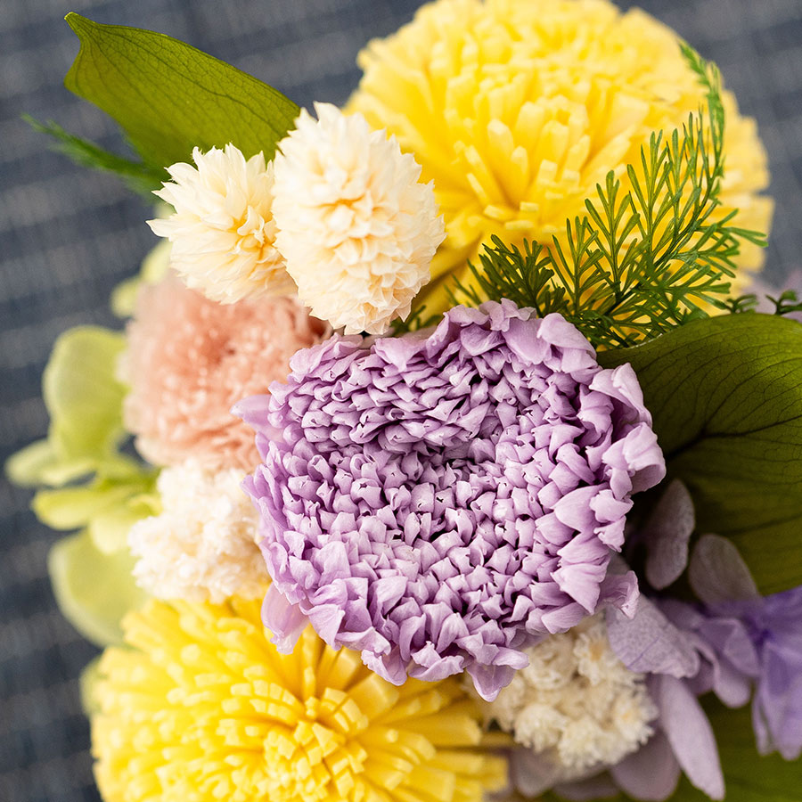 お供え花プリザーブドフラワーアレンジ プリエール 線香セット