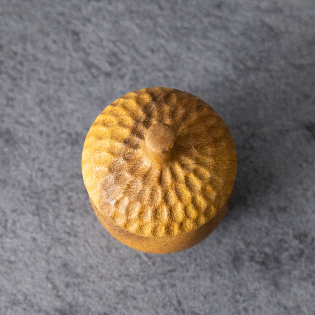 【Wood grain Vessel Acorn】ウッドグレイン ヴェセル エイコーン  どんぐり ポット 小物入れ Sサイズ
