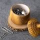 【Wood grain Vessel Acorn】ウッドグレイン ヴェセル エイコーン  どんぐり ポット 小物入れ Sサイズ