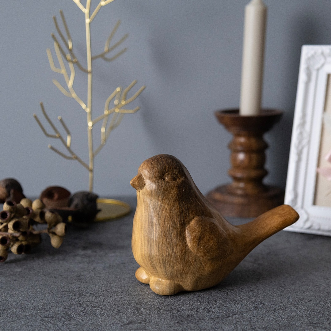 【Wood grain Object Bird】ウッドグレイン オブジェ バード